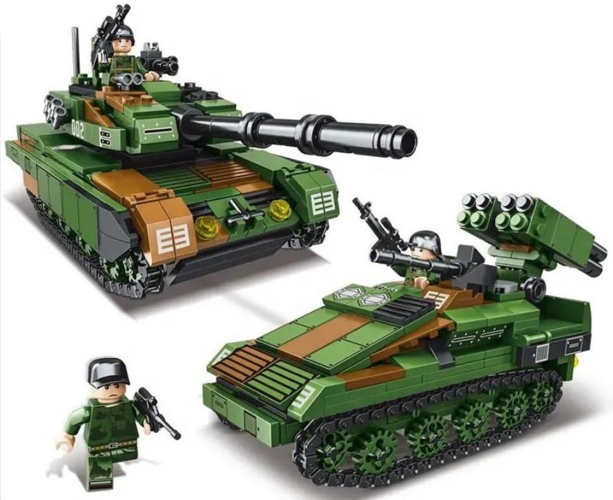 Конструктор MiNGDi ТАНК LEOPARD 2в1 9010 463 деталей