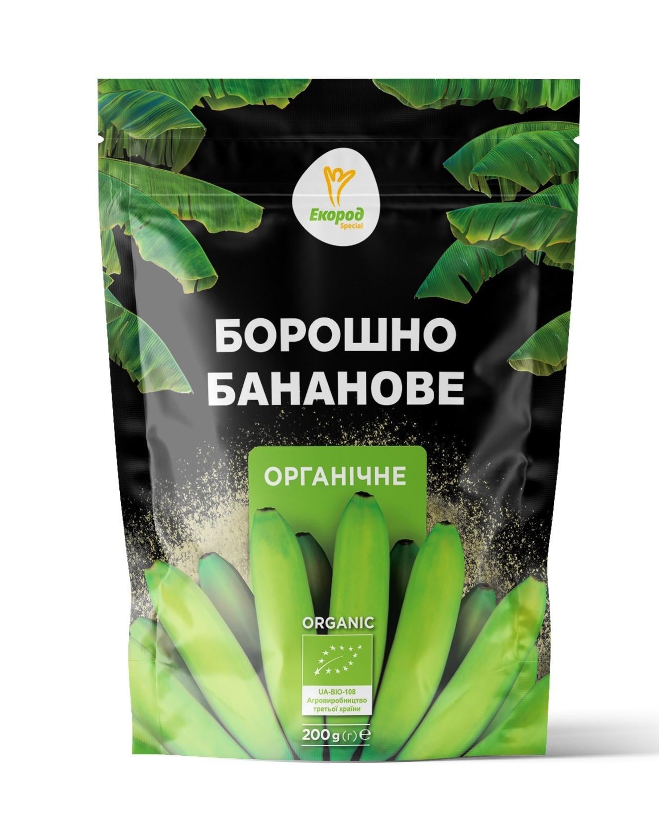 Мука банановая органическая Екород без глютена 200 г