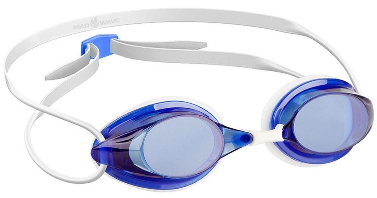 Окуляри для плавання Mad Wave STREAMLINE M045701 Синій/Білий (6936116102475)