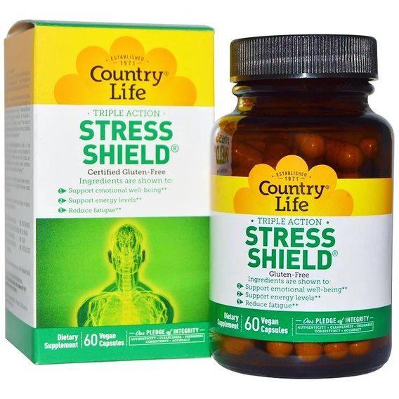 Комплекс профилактический для нервной системы Country Life Stress Shield 60 вег. капс. (23469124)