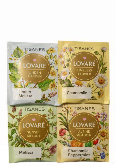 Чай Lovare Assorted Tisanes Травяное Ассорти в пакетиках 50 шт.х2 г (59948)