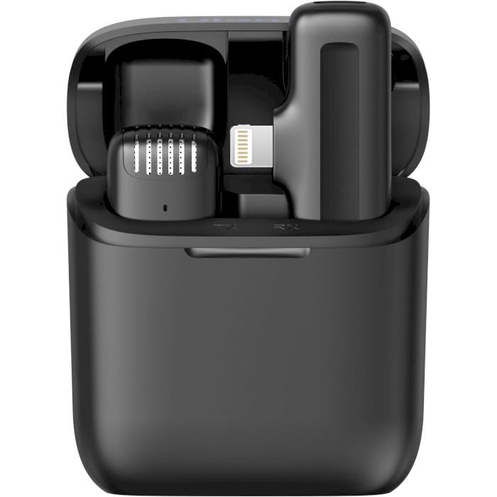 Микрофон-петличка беспроводной ULANZI J11 Wireless Lavalier Microphone System Lightning Black (UV-3133)