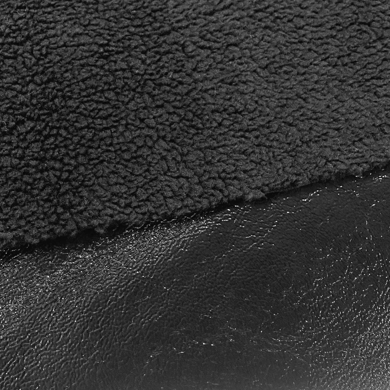 Ткань дубленка плюш Тедди Черный (24479389) - фото 2 Ткань дубленка плюш Тедди Черный (24479389) - фото 2