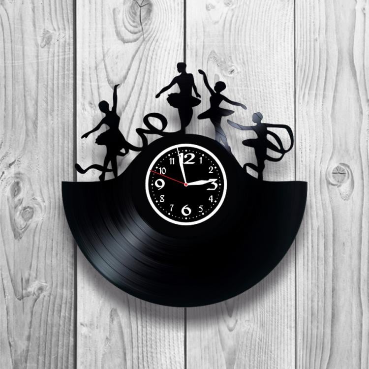 Годинник настінний Художня гімнастика 0070 з вінилової платівки