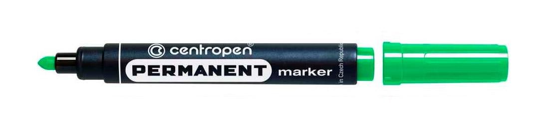 Маркер перманентний Centropen 2,5 мм Зелений (8566/04)