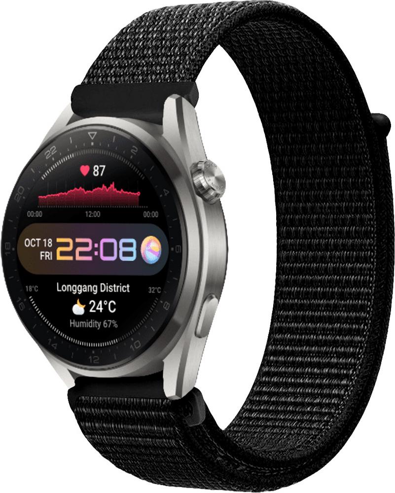 Ремешок нейлоновый Sport Loop для Huawei Watch 3 Pro Black (22481-2B)