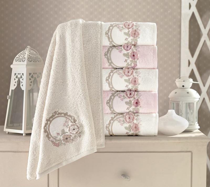 Набір рушників Pupilla Hayal 3D з вишивкою 6 шт. 50х90 см - фото 2 Набір рушників Pupilla Hayal 3D з вишивкою 6 шт. 50х90 см - фото 2