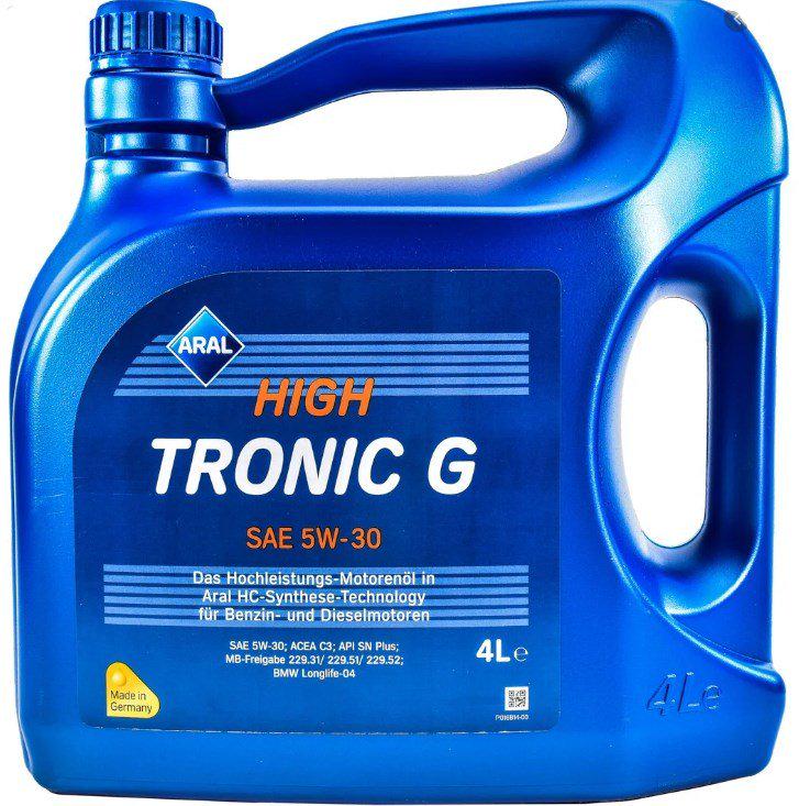 Моторна олива ARAL Hightronic G C3 SN-Plus 5W-30 4 л (155EA7)