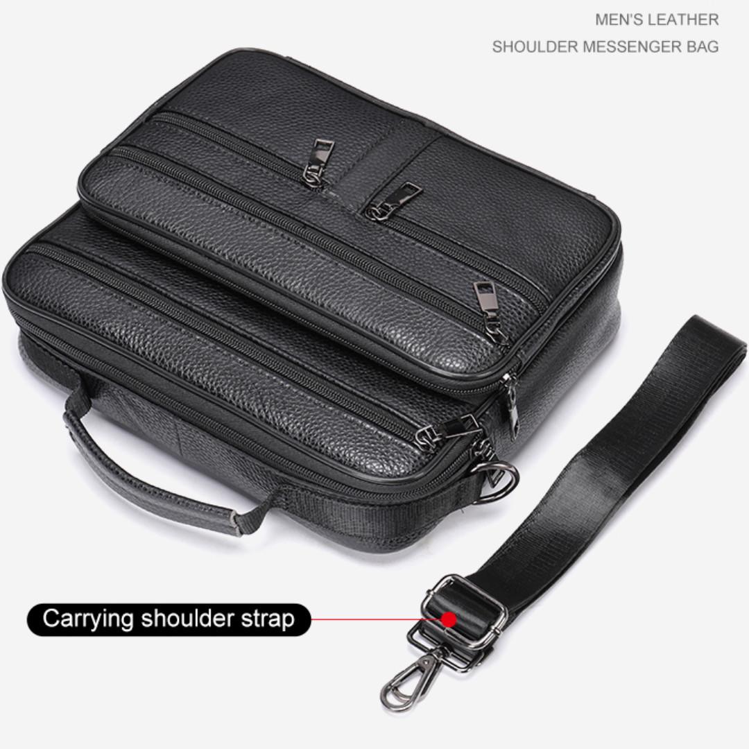 Портфель чоловічий Lorian з натуральної шкіри з відділенням для ноутбука Чорний (LR 256015-black) - фото 10 Портфель чоловічий Lorian з натуральної шкіри з відділенням для ноутбука Чорний (LR 256015-black) - фото 10