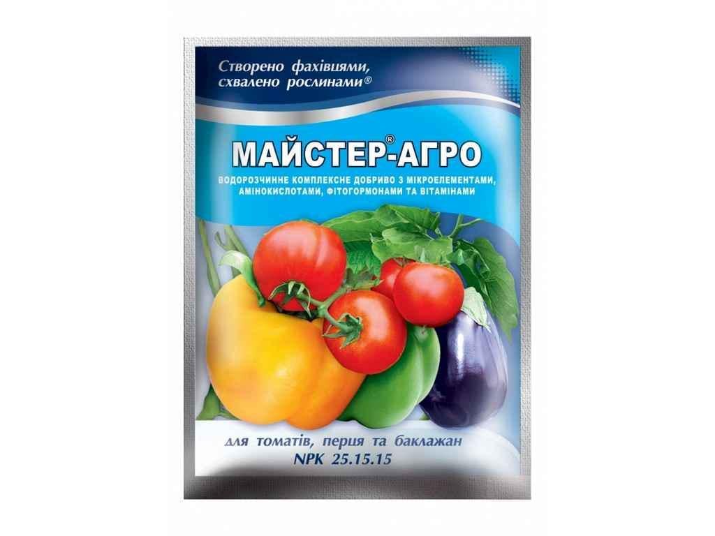 Удобрение водорастворимое сухое Мастер-Агро 100 г для томатов/перца/баклажанов (588692)