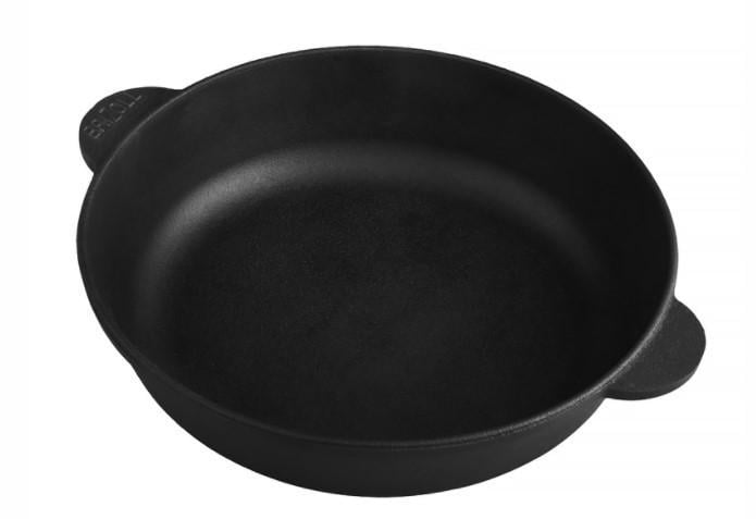 Сковорода-жаровня чугунная без ручки 280х60 мм