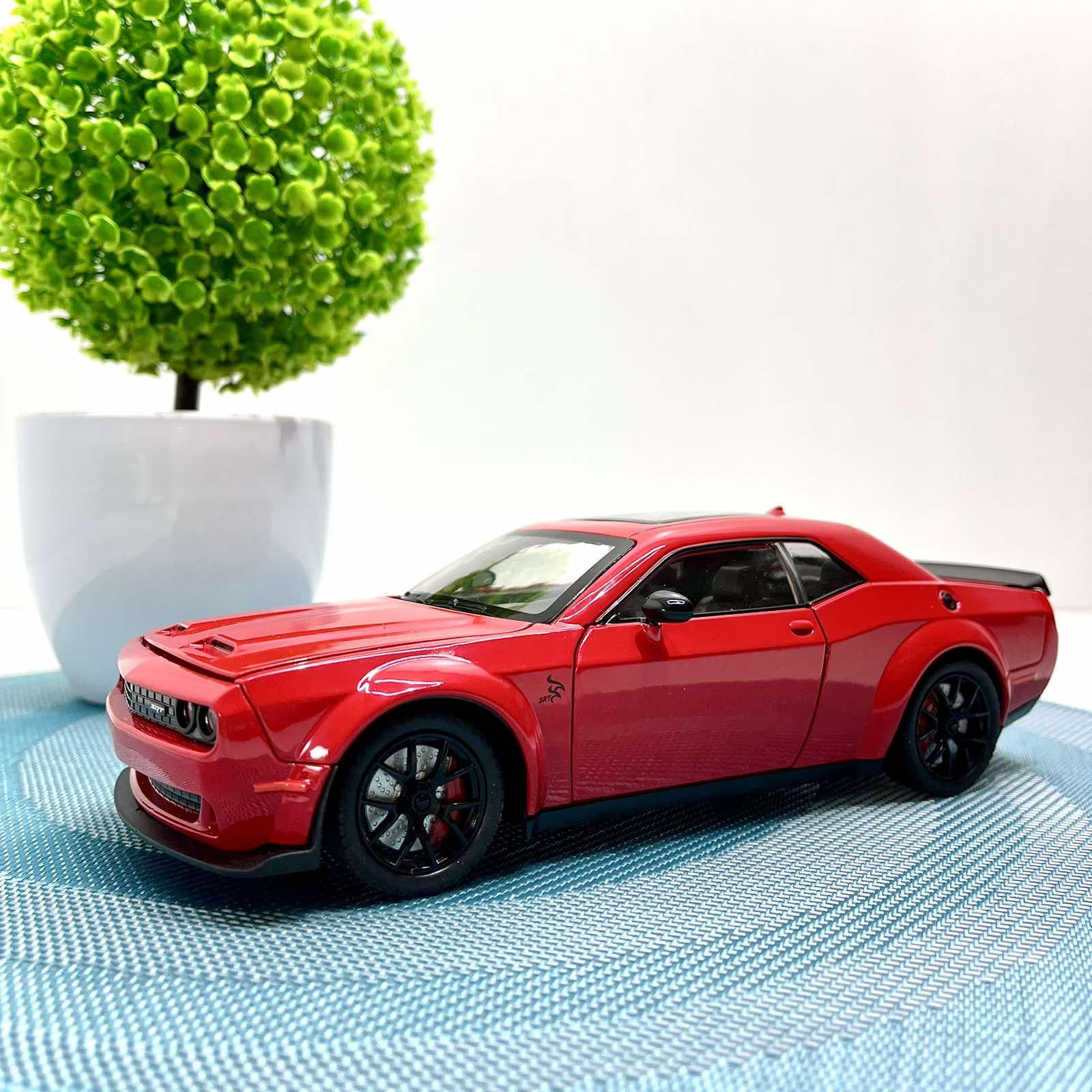 Машинка металлическая Авто Эксперт Chevrolet Camaro 1:24 открывается дверь/капот/багажник/свет/звук Красный (GT-12099)