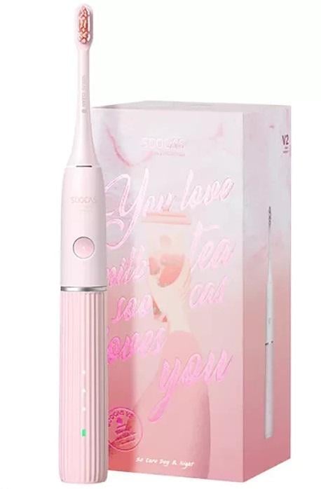 Зубна щітка електрична Soocas Sonic Electric Toothbrush V2 Pink - фото 1