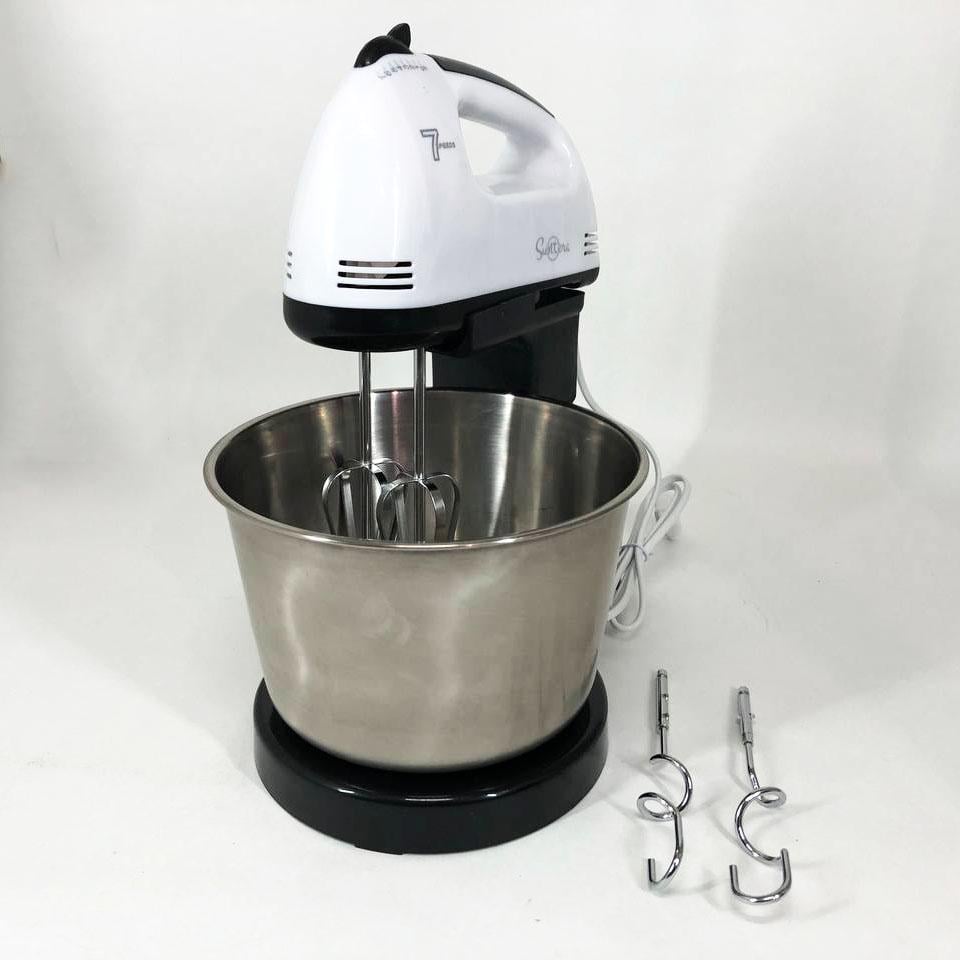 Миксер ручной Suntera SMX-504 300 Вт 7 скоростей Белый/Черный (254860) - фото 4 Миксер ручной Suntera SMX-504 300 Вт 7 скоростей Белый/Черный (254860) - фото 4