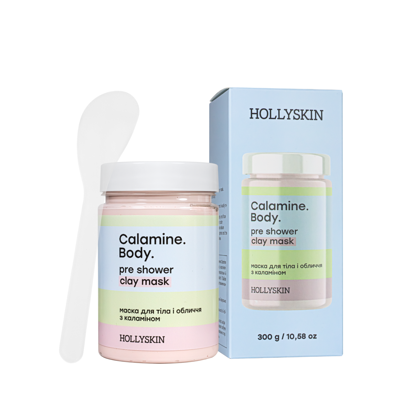 Маска для обличчя та тіла Hollyskin Calamine Body з каламіном 300 г