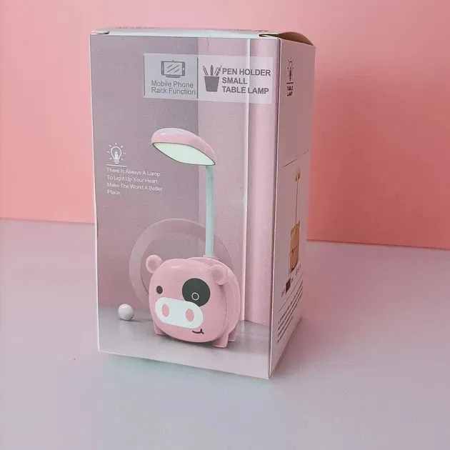 Лампа Quite Light Piggy с органайзером для ручек и подставкой для телефона - фото 4 Лампа Quite Light Piggy с органайзером для ручек и подставкой для телефона - фото 4