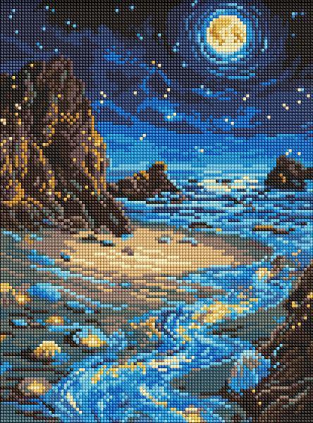 Алмазная мозаика Ideyka Сияющий берег 30x40 см (Id-AMO8234)