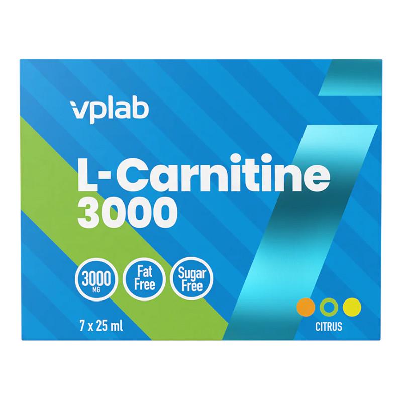 Карнитин VPLab L-Carnitine 3000 Цитрус 7 шт. 25 мл (11622-01) - фото 1