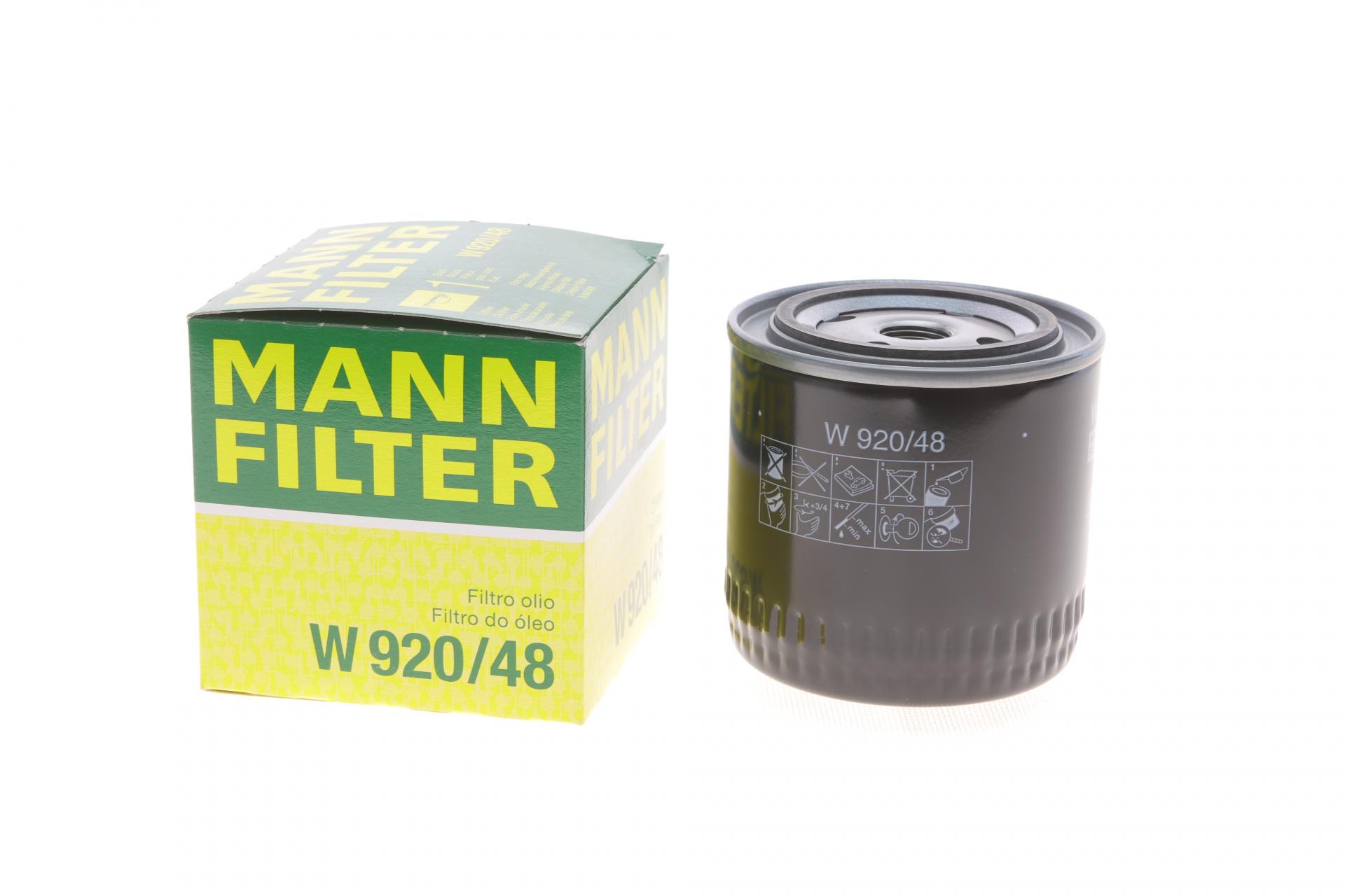 Фильтр масляный Mann-Filter для Nissan (ALmera/Primera/X-trial 2,2 di/dci 04/03- (W 920/48)