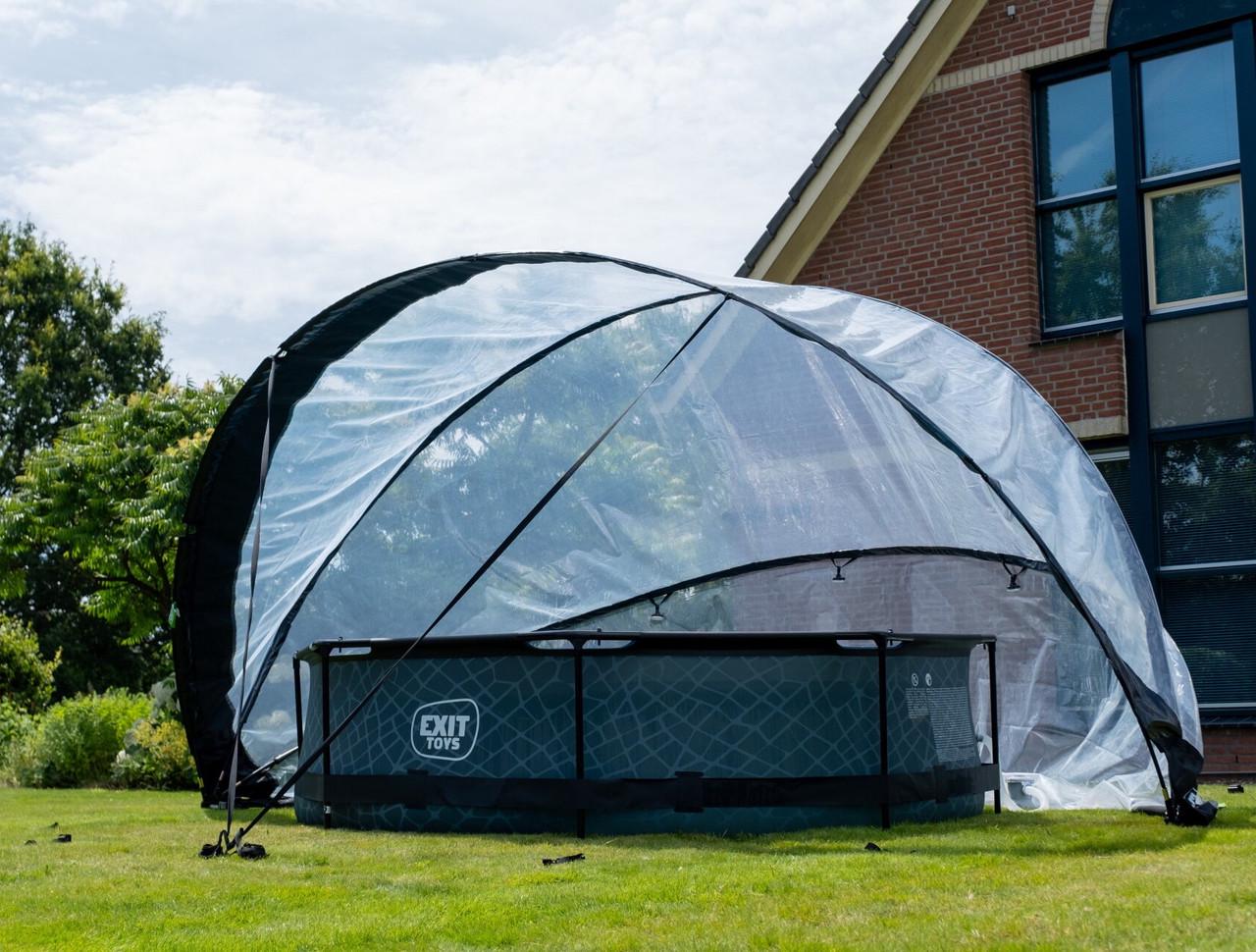 Бассейн каркасный с наземным куполом Exit Toys 360х76 см Камень (2448817177) - фото 2 Бассейн каркасный с наземным куполом Exit Toys 360х76 см Камень (2448817177) - фото 2