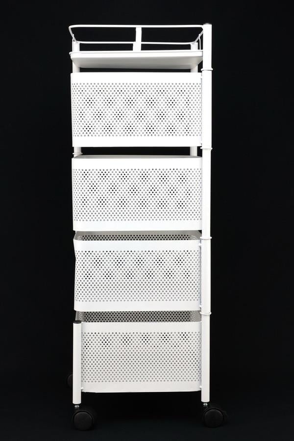 Полиця товарна A-PLUS металева розсувна 4 яруси 29,5x76,5x29 см (50113)