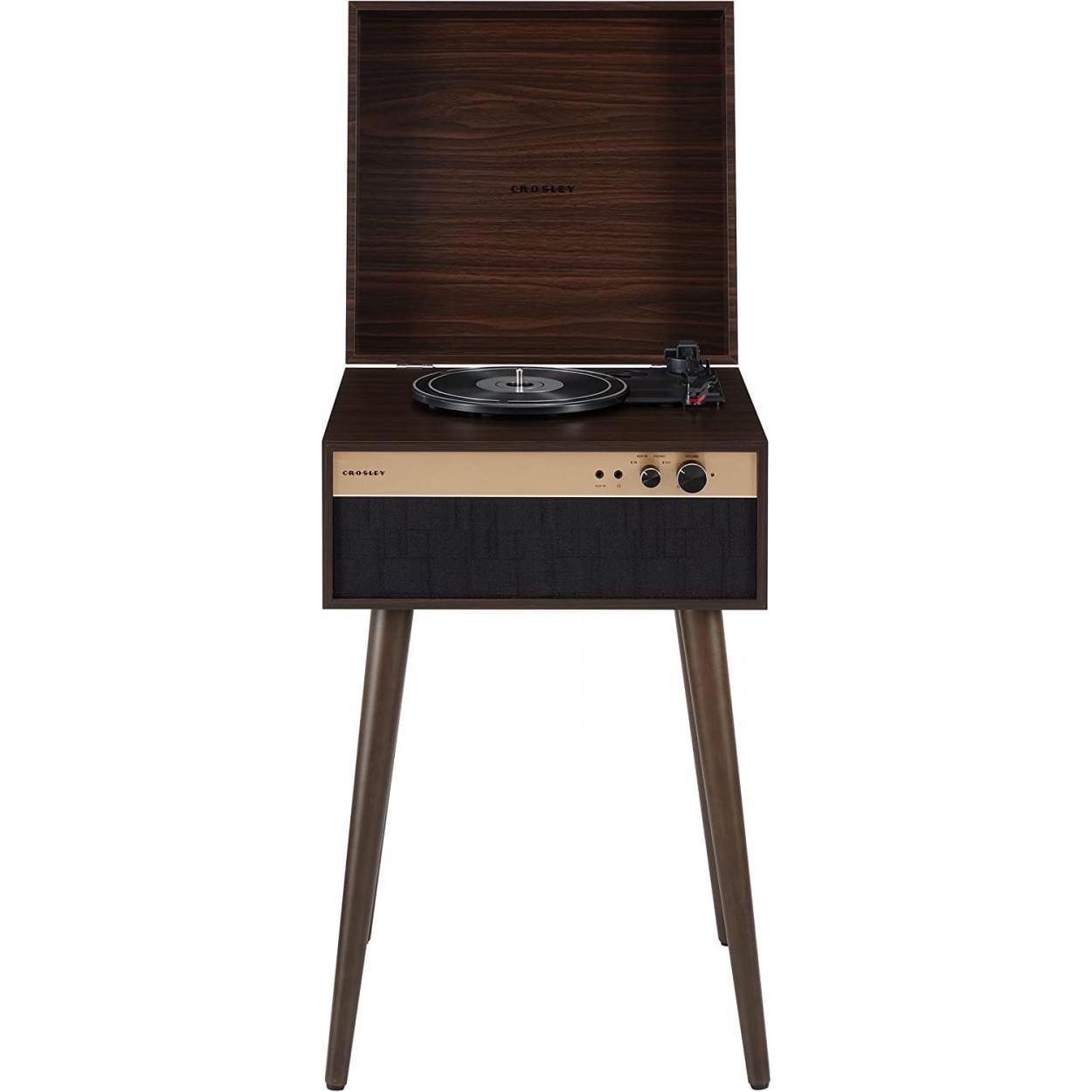 Програвач вініловий Crosley Jasper Turntable Горіховий (58882)