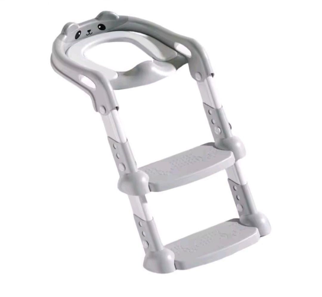 Сидіння дитяче для унітазу зі сходами та ручками Ведмедик