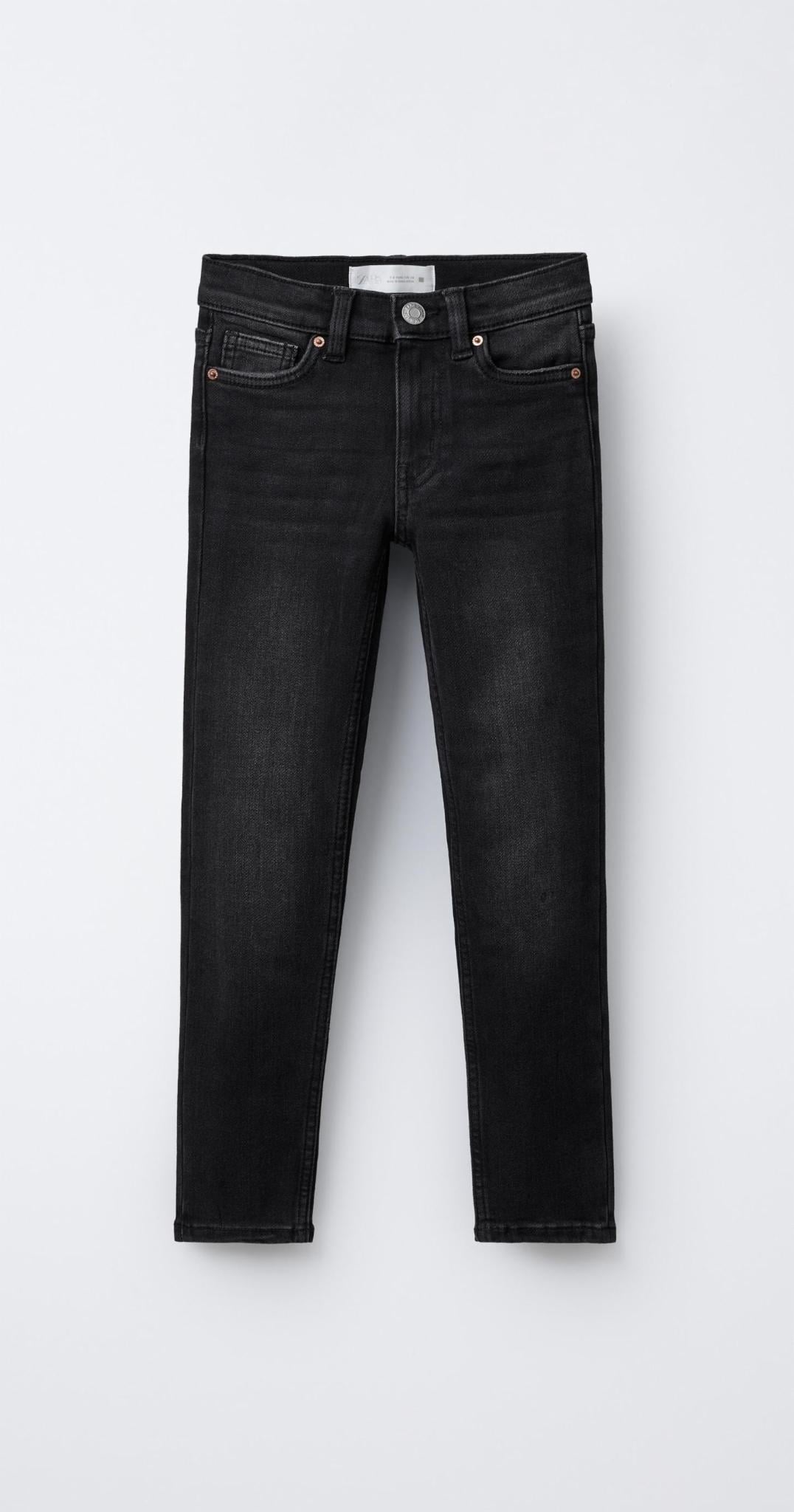 Джинси дитячі теплі для хлопчика Zara 122 см Чорний (26021701A)