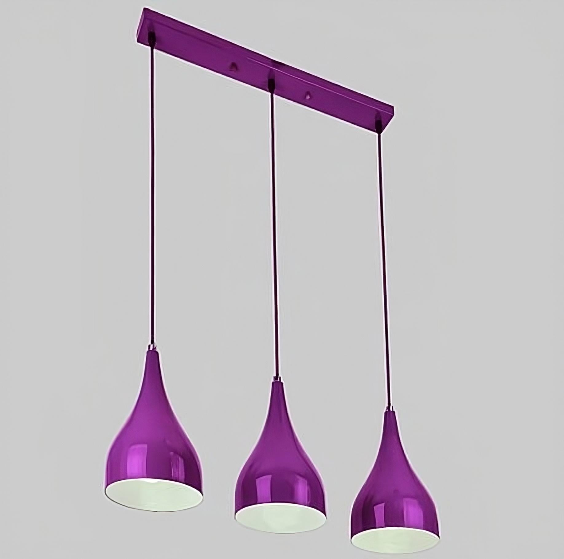 Люстра на три лампи Фіолетовий (04-4460-3 PURPLE)