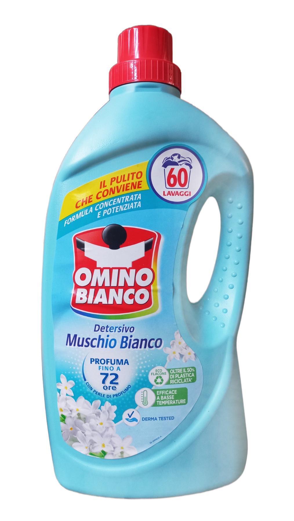 Гель для прання Omino Bianco Білий мускус 60 циклів прання 2,4 л (127369)