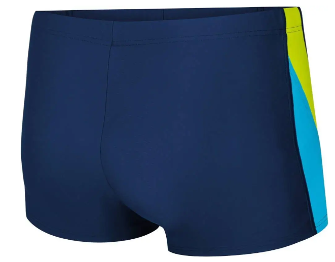 Плавки-шорти для чоловіків Aqua Speed LOGAN XXXL/96-104 см Темно-синій/Блакитний/Жовтий (6936116102141) - фото 2 Плавки-шорти для чоловіків Aqua Speed LOGAN XXXL/96-104 см Темно-синій/Блакитний/Жовтий (6936116102141) - фото 2