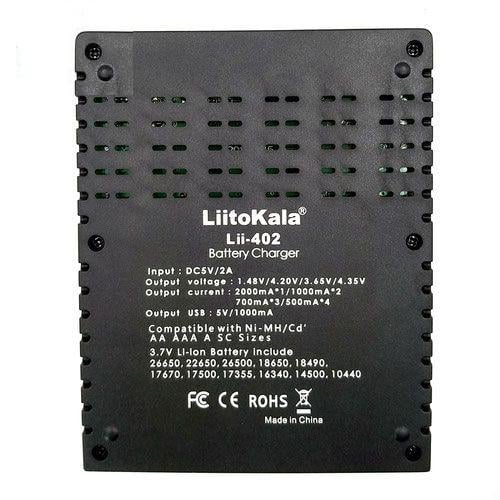 Зарядное устройство для аккумуляторов AA/AAA LiitoKala Lii-402 Черный - фото 4