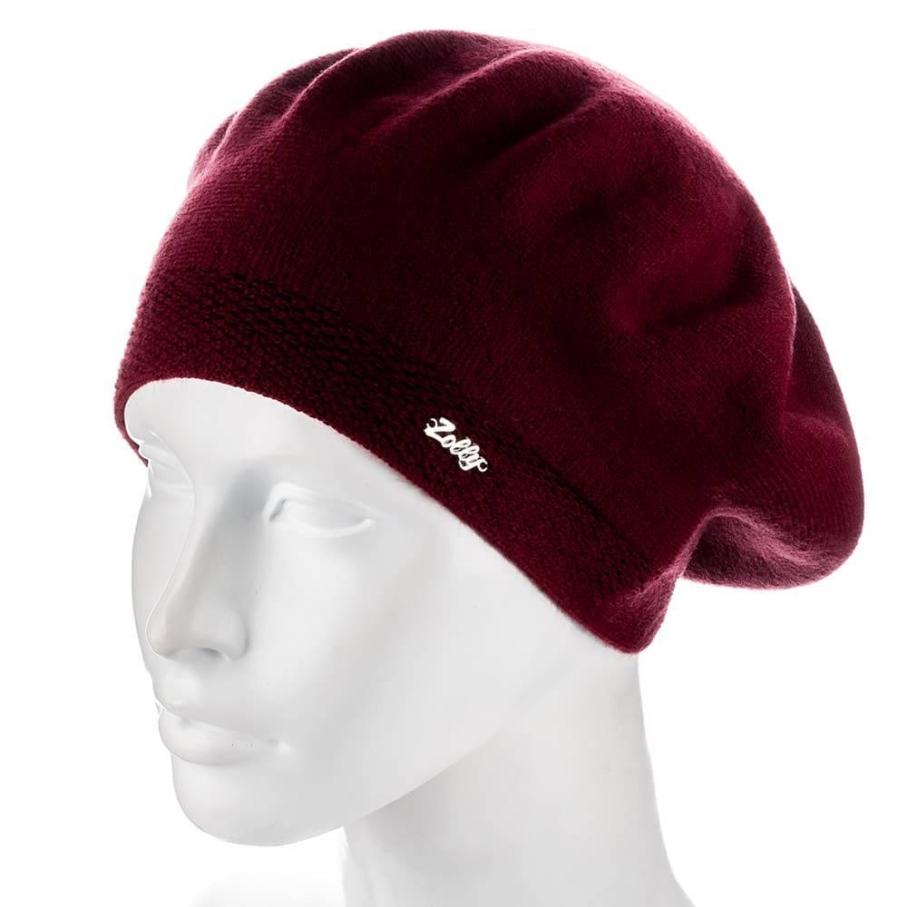 Берет женский Zolly ZH180 на ножке двойной тонкой вязки Бордовый