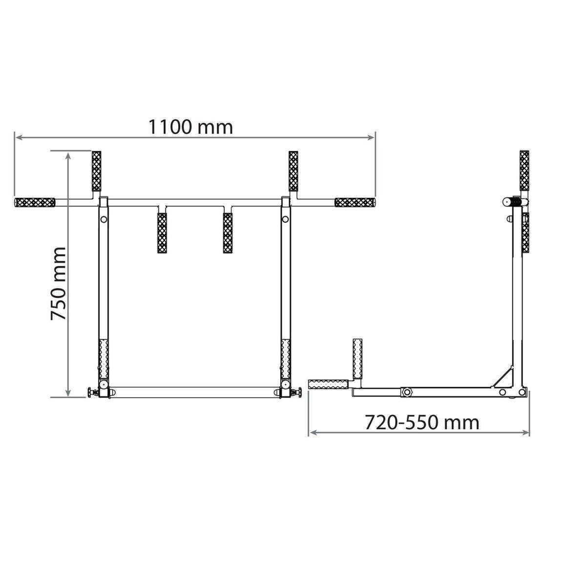 Турник для подтягиваний K-SPORT KSSL081 2в1 с брусками для отжиманий (396740) - фото 3 Турник для подтягиваний K-SPORT KSSL081 2в1 с брусками для отжиманий (396740) - фото 3