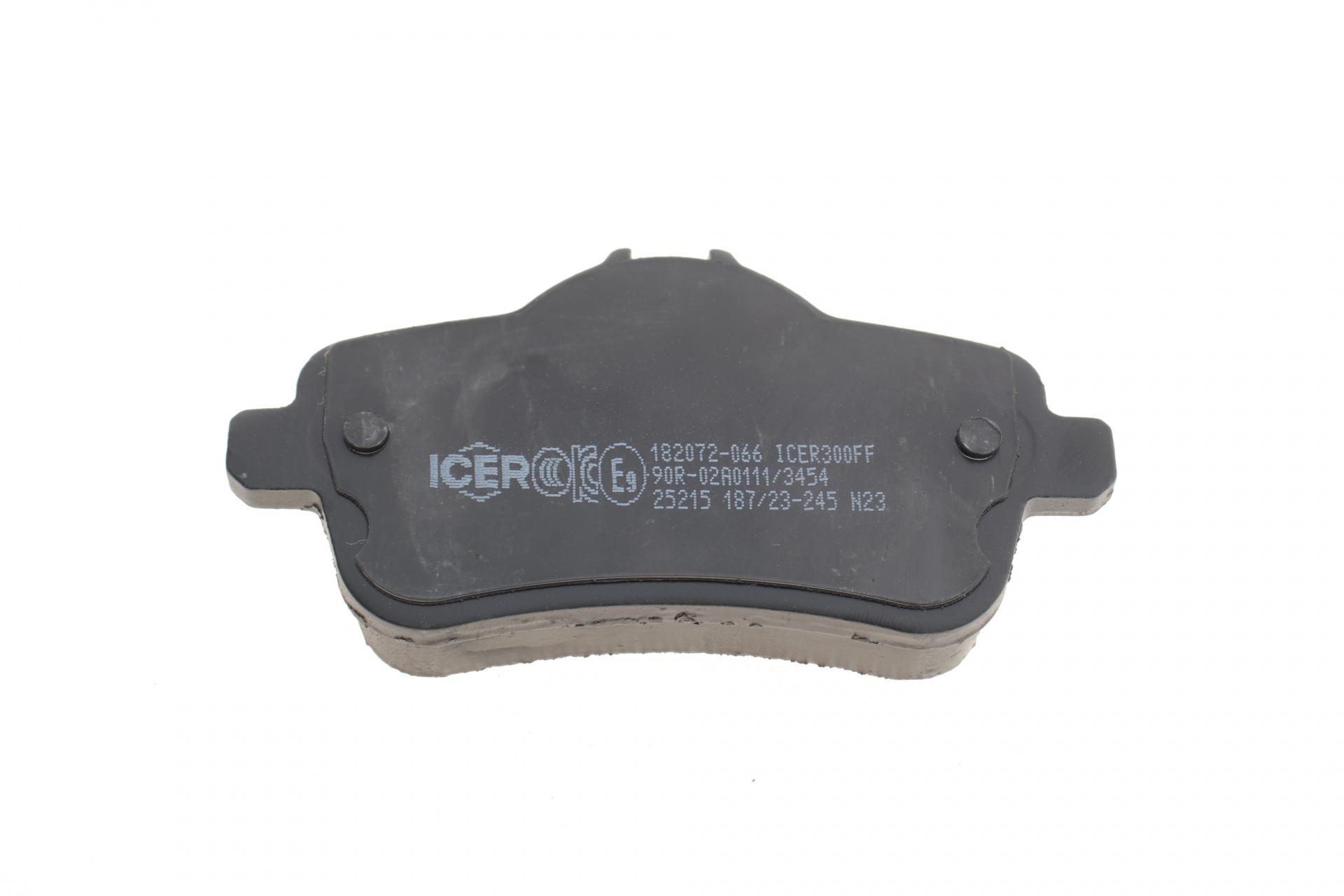 Колодки тормозные задние MB ML/GLE-class W166 11-18/GL/GLS-class X166 12-/A-class W176 13-18 182072-066 ICER