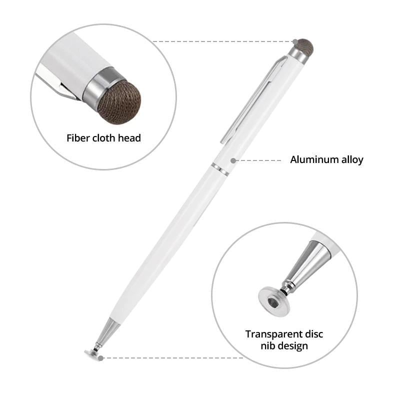Стилус ємнісний двосторонній для малювання Білий (03521) - фото 2