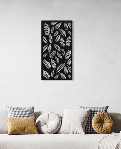 Декоративное панно на стену Upwood Decor Carpet of Leaves 18 55х28,8 см Black (1575868742)