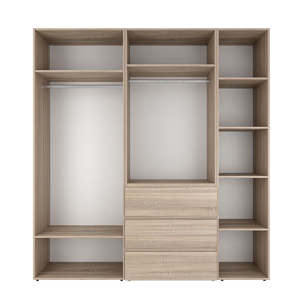 Шафа розпашна комбінована ART IN HEAD №4 Light 2000x500x2200 мм Дуб Сонома світлий (GALTK0413000000) - фото 2 Шафа розпашна комбінована ART IN HEAD №4 Light 2000x500x2200 мм Дуб Сонома світлий (GALTK0413000000) - фото 2