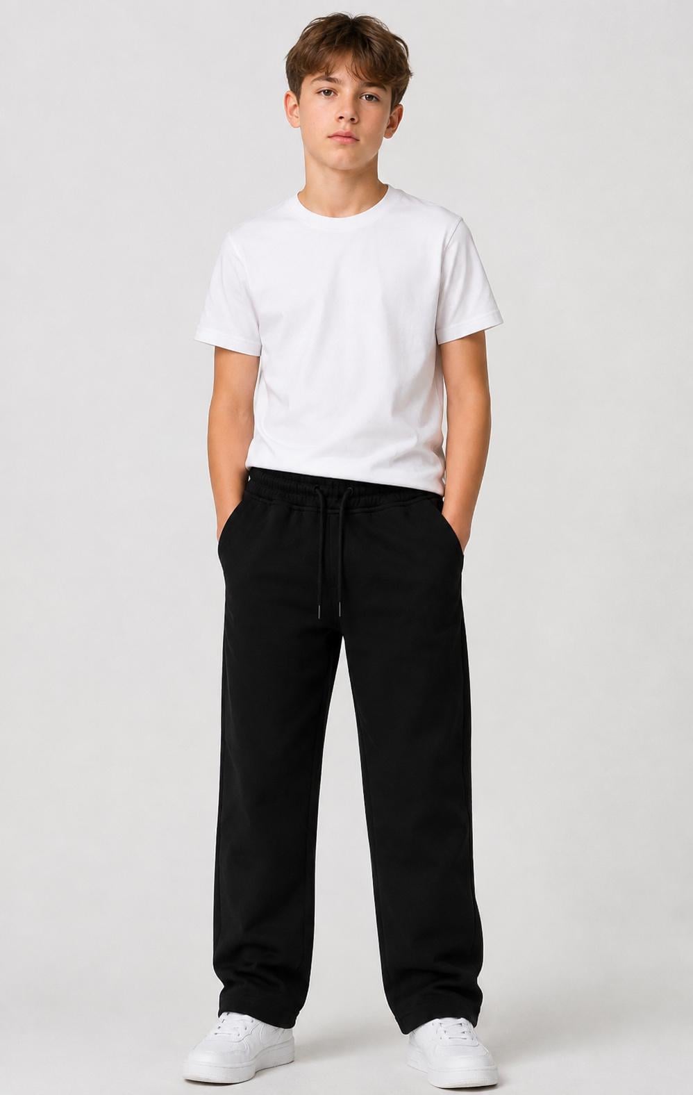 Брюки для мальчика прямые AMZ Jeans 146-152 см Черный (26127768) Брюки для мальчика прямые AMZ Jeans 146-152 см Черный (26127768)