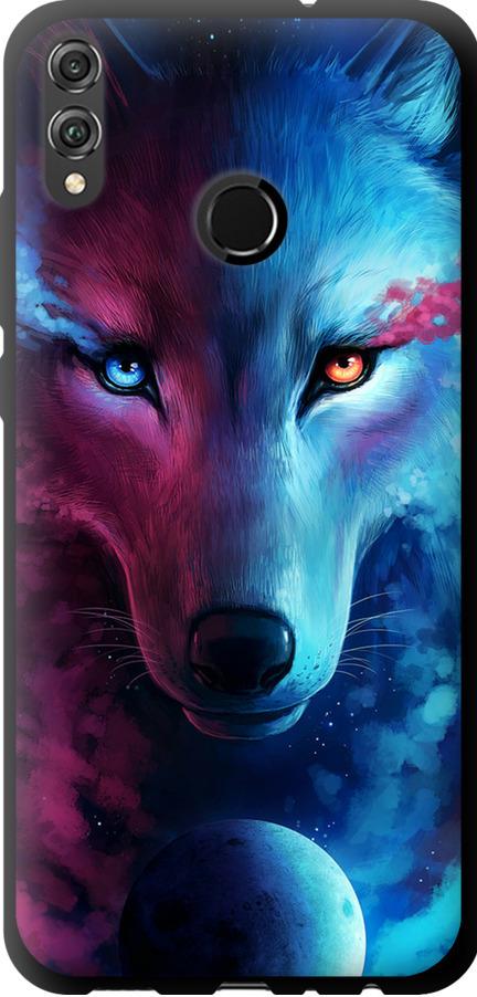 Чехол на Huawei Honor 8X Арт-волк (3999b-1596-42517)