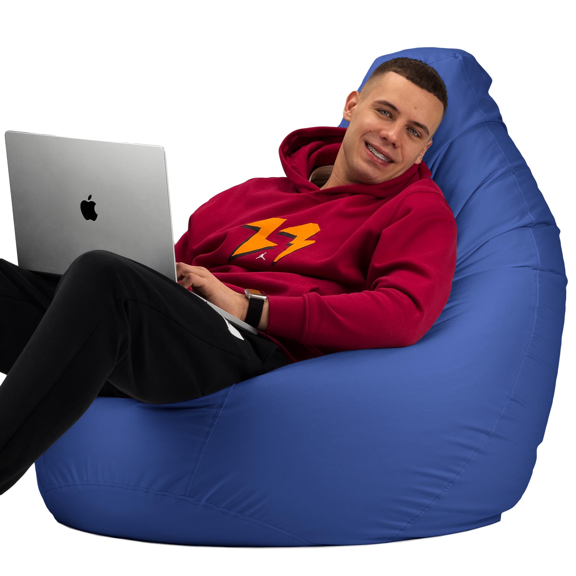 Кресло-мешок Студия Комфорта Груша оксфорд флекс 150х100 см Синий (901234) - фото 3 Кресло-мешок Студия Комфорта Груша оксфорд флекс 150х100 см Синий (901234) - фото 3