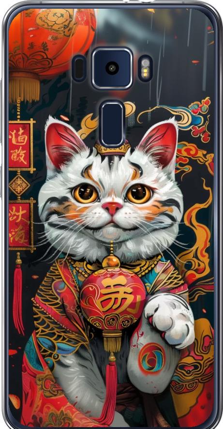 Чехол на Asus Zenfone 3 ZE520KL China Cat v2 (6135u-449-42517)