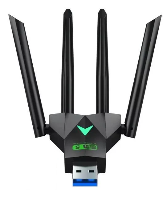 Адаптер Wi-Fi USB 3.0 AC1300 Wi-Fi5 5Ггц 2,4 Ггц 4 антени (3033128273)