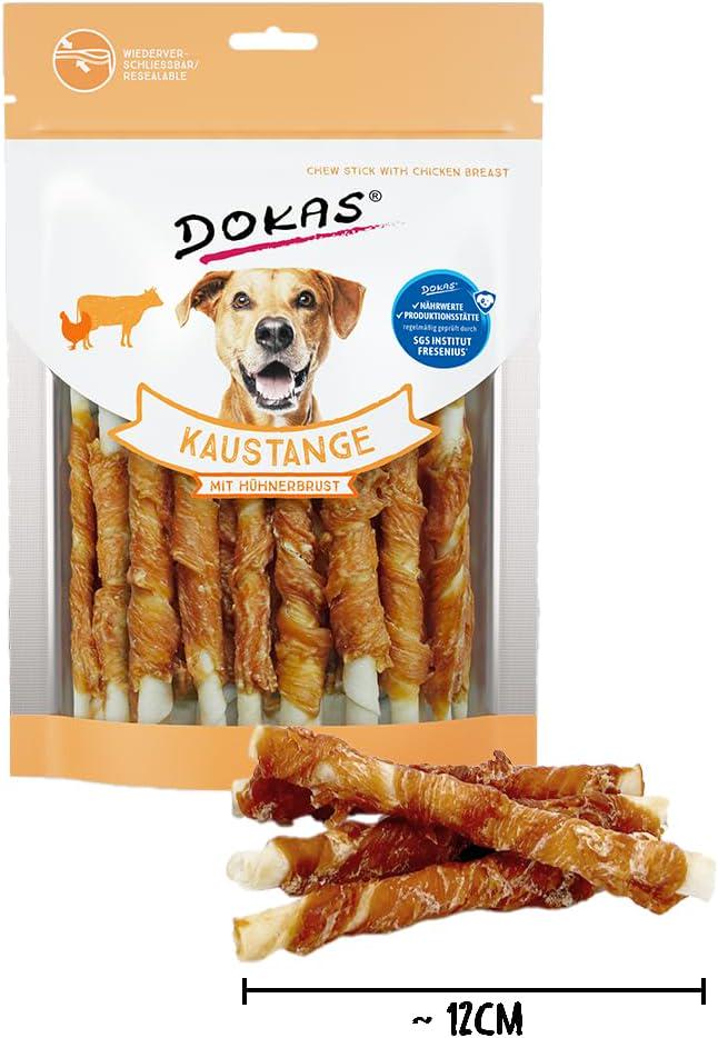 Жевательное лакомство Dokas с куриной грудкой для собак - 200 г