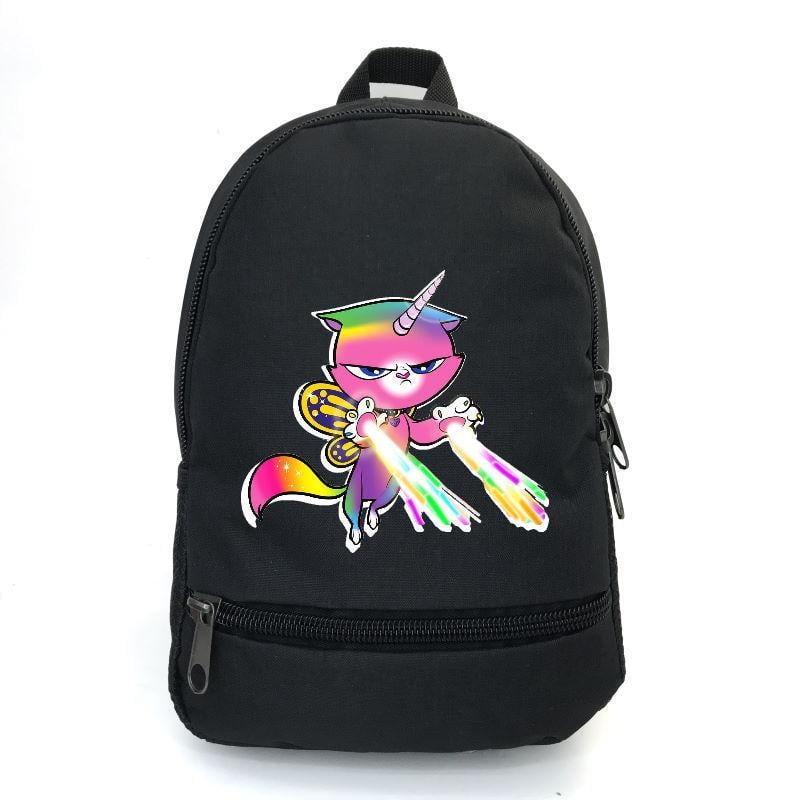 Школьный рюкзак детский Cappuccino Toys с принтом Rainbow Butterfly с принтом Unicorn Kitty-002 12,5 л (1423850707)