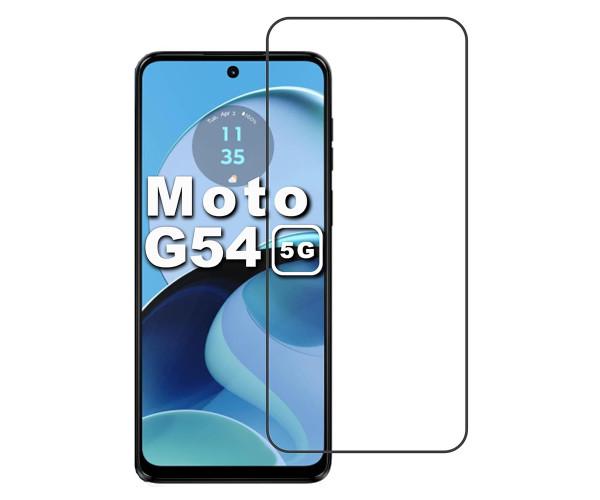 Закаленное защитное стекло Full Screen Tempered Glass для Motorola Moto G54, Black