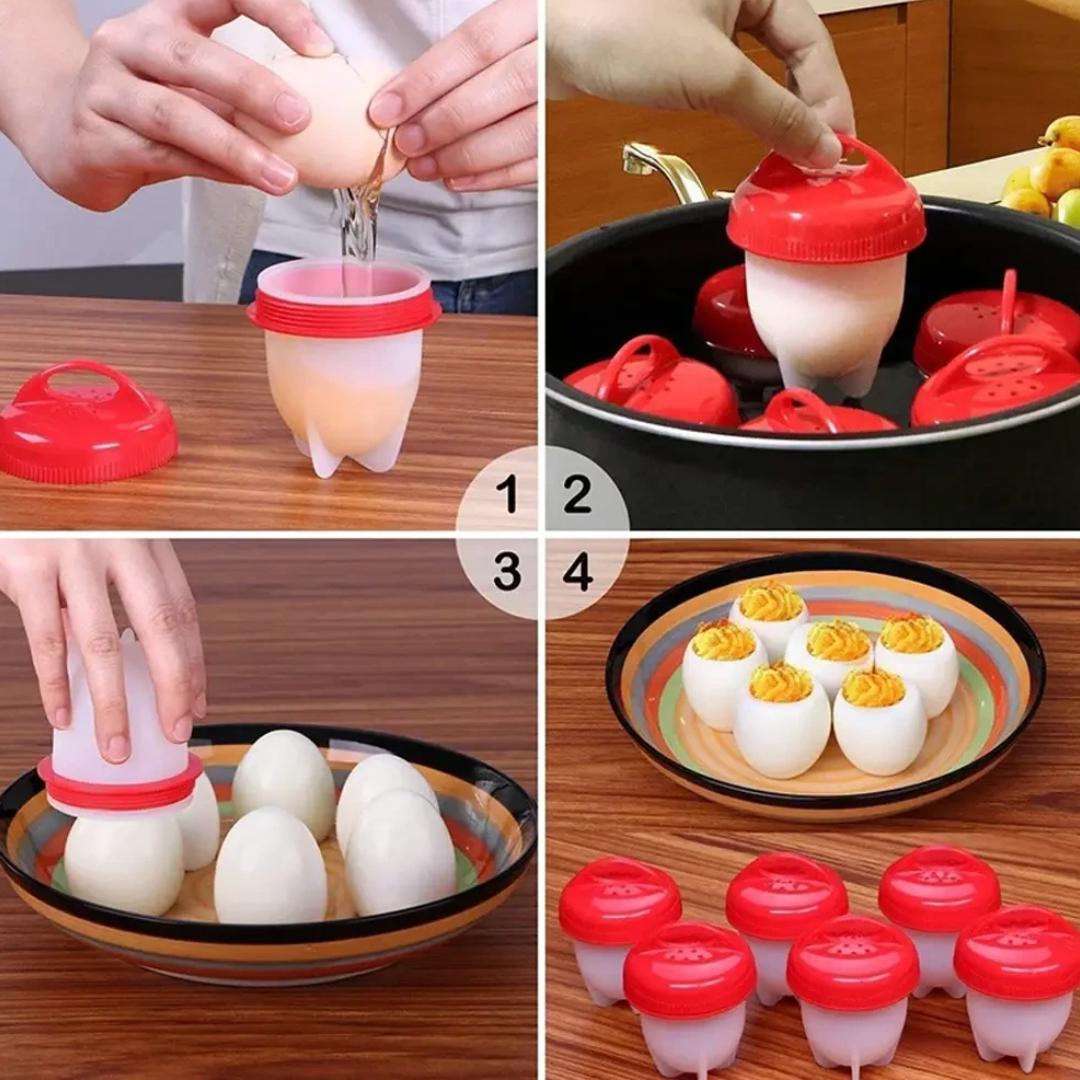 Набор силиконовых форм Silicone Egg Boilдля варки яиц без скорлупы 6 шт. (10602) - фото 7 Набор силиконовых форм Silicone Egg Boilдля варки яиц без скорлупы 6 шт. (10602) - фото 7