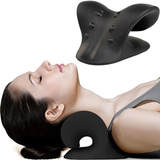 Масажна подушка для шиї та спини PU Black - фото 2