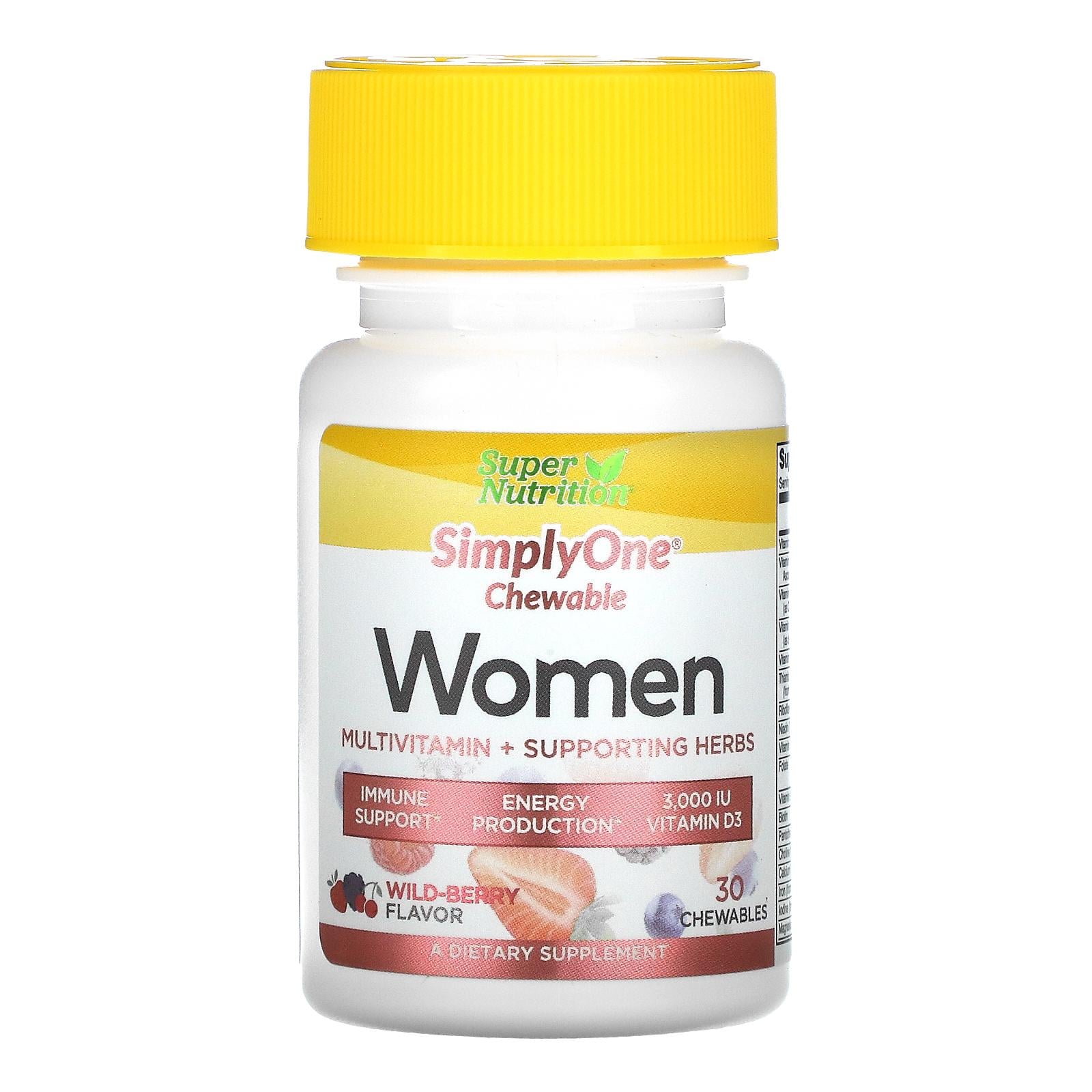 Комплекс мультивитаминный Women Multivitamin Supporting Herbs Chewables Wild-Berry