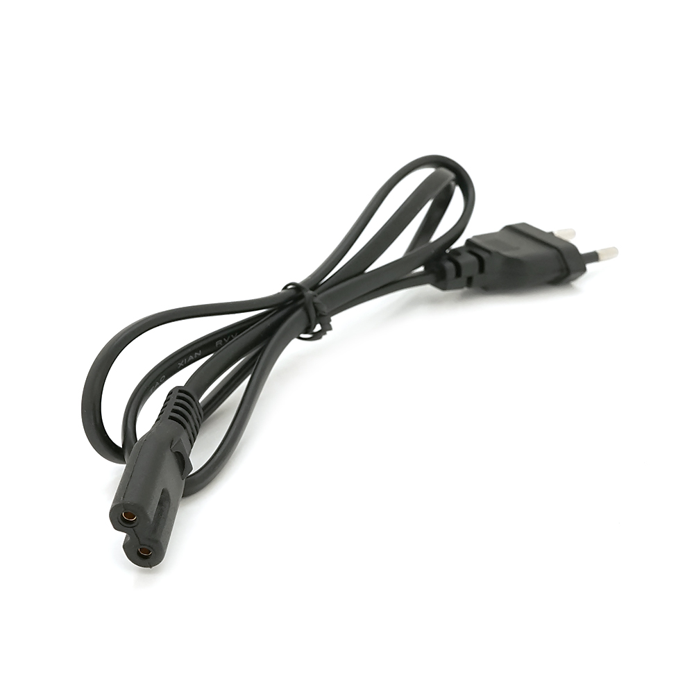 Кабель живлення Q500 CEE7/16-C7 2 pin OEM Q500 0,8 м Black (38795)